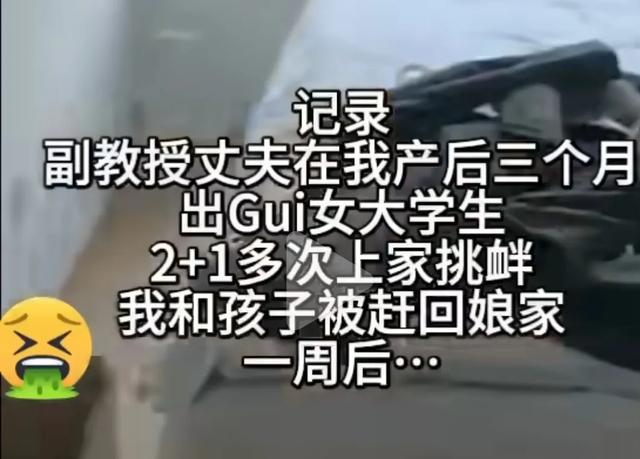 家有如此美妻还出轨？ 后续副教授婚内出轨 ，正在去学校重新核材料