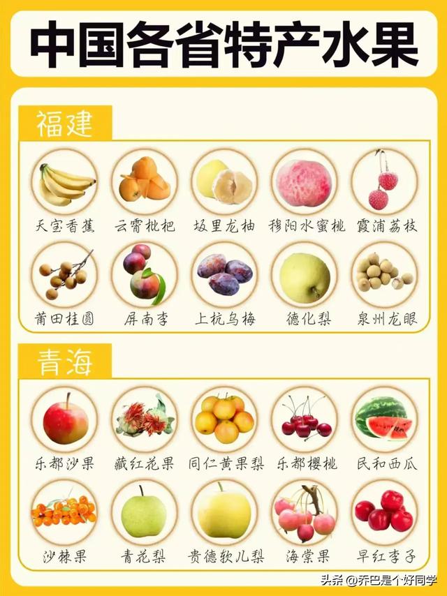 中国32个省市特产水果大盘点！这本地的也没吃全啊！