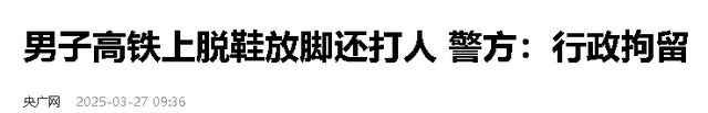 大快人心！45岁高铁打人男付出代价，不仅拘留，还被客户终止合作