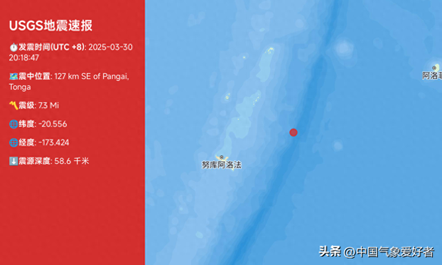 缅甸大地震后汤加突发7.3级，海啸预警发出！网友：会导致激活吗