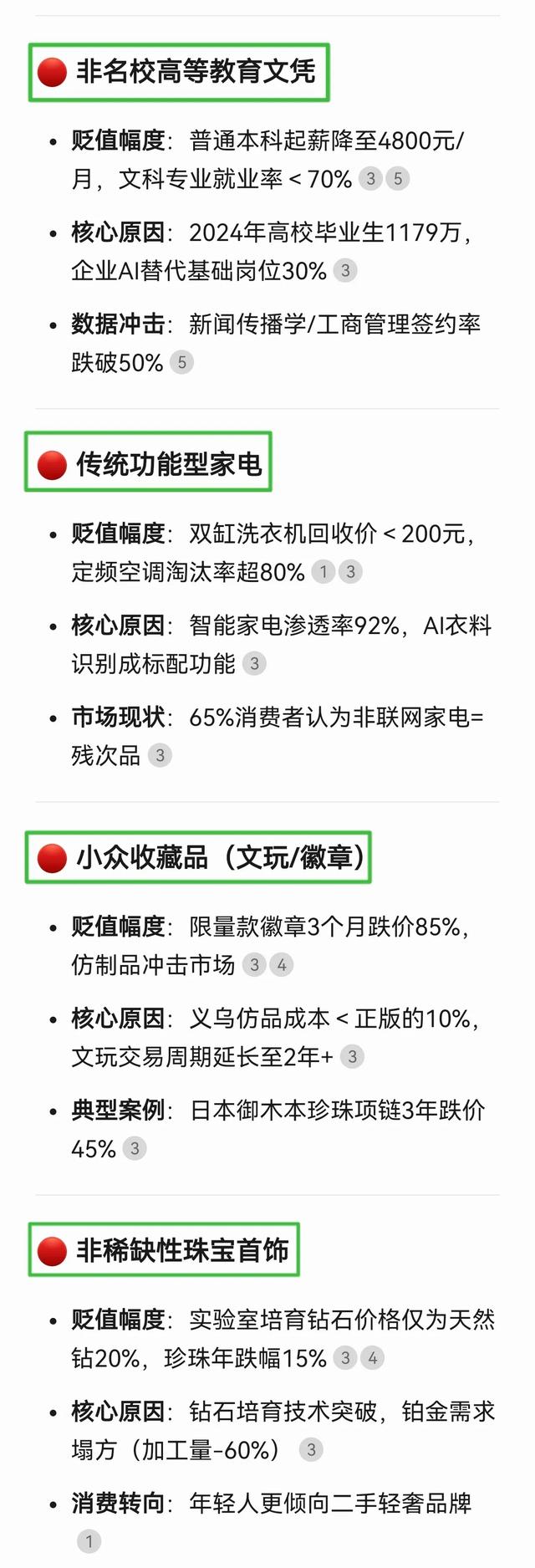 DeepSeek猜测，立刻要降价
的 7样东西 ！