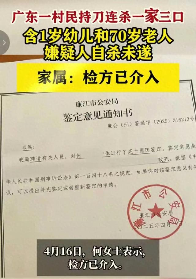 广东廉江一家3口被杀！妈妈很漂亮，凶手身份被扒，知情人曝内情