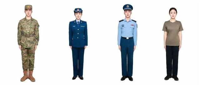 陆军、海军、空军、火箭军、武警部队，常用礼服配套穿着
汇总