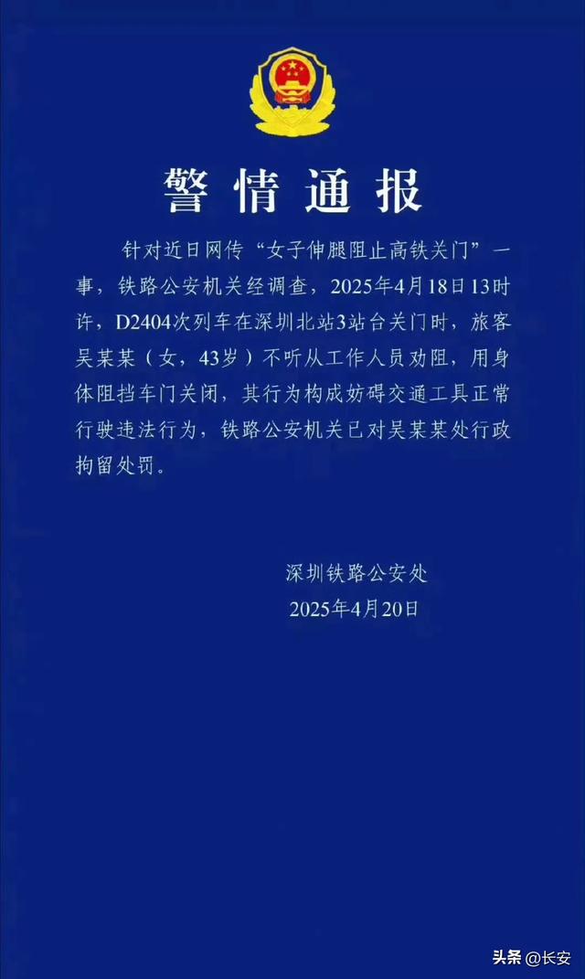 女子挡高铁后续：回家后被抓，新华社批评
，律师
给出量刑建议