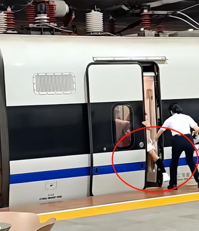 后续来了！高铁拦门事件转达细节，女子身份被扒，处罚效果引争议