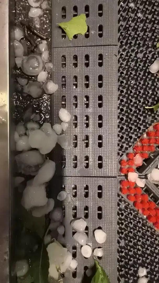 北京昨晚冰雹年夜

如鸽子蛋！行人冒雨骑车被砸，有车辆桥下躲雹致交通拥堵