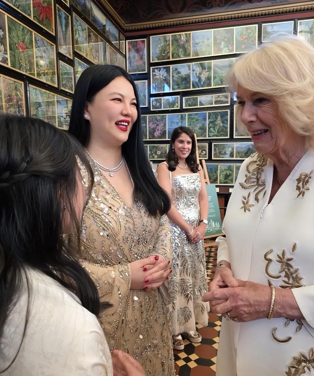 李湘带女儿面见英国皇室，对王后赔笑遭白眼，连发四条动态被群嘲