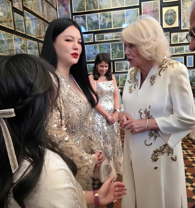 李湘带女儿面见英国皇室，对王后赔笑遭白眼，连发四条动态被群嘲