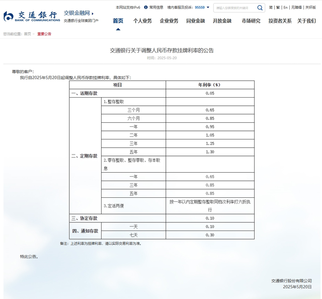 最新！工行、农行、交行、中行、建行、招行团体宣布，下调存款利率