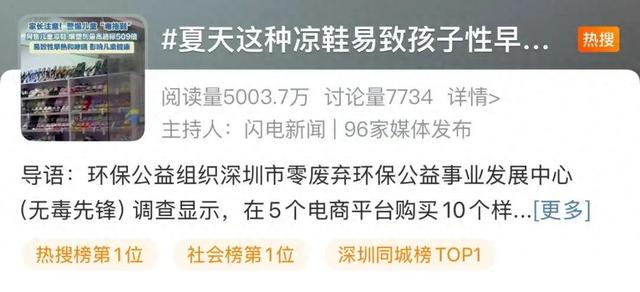 最高超

标509倍！可能造成孩子性早熟、患哮喘！炎天许多人买，家里有的赶紧扔