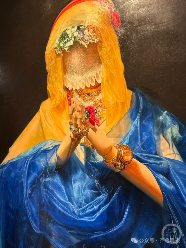 川美结业生油画《祷》爆火！太逼真差点上手“摸了”，作者回应：已售出，价值
未便走漏
