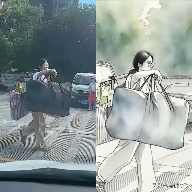 挑行李女孩身份确认！班主任发声，家境
流出，黉舍
初次回应太给力