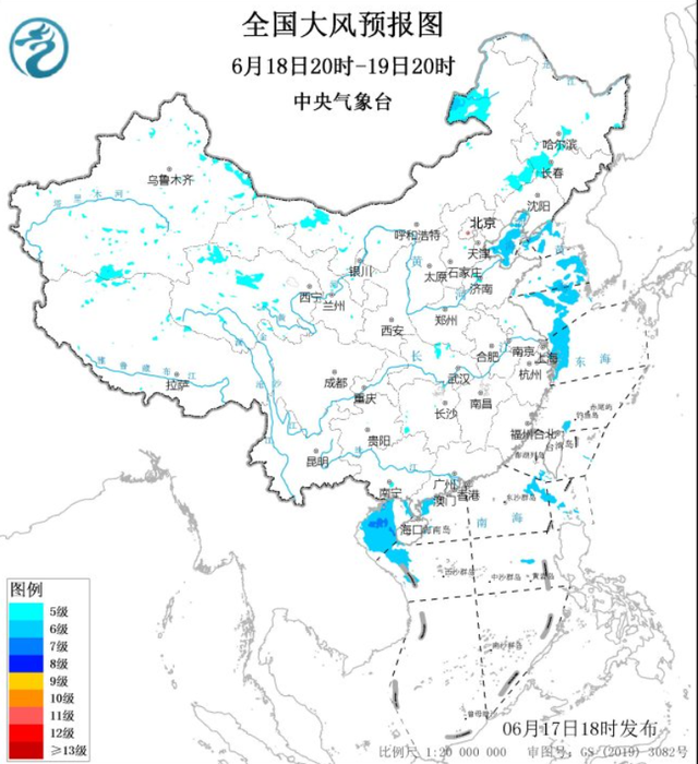 新一轮降雨全面
来袭，主要分布

如下地区，6月18~19日气候预报！