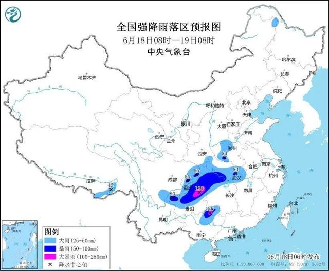 大暴雨、冰雹、10级以上雷暴大风！大范围强降雨进程
来袭，这些地方留意