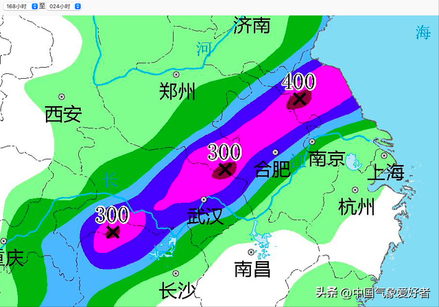 大范围大暴雨形势完整
肯定
,国度
暴雨预警近最高级!预报：四省特大